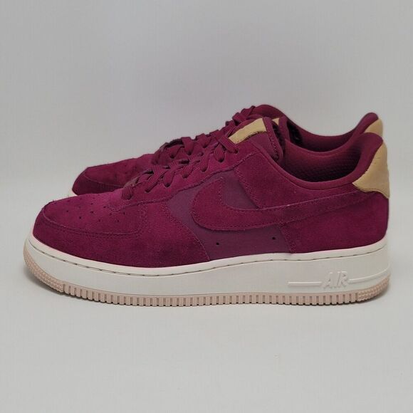 Womens Nike Air Force 1 True Berry Suede Athletic Sneakers Size 7.5 896185-602 - Picture 6 of 13